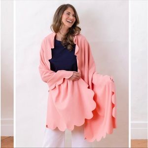 Dudley Stephens Five Mile River Scarf in Terry Fleece in Island Coral